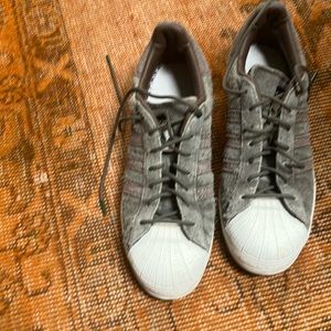 Mens green suede Adidas